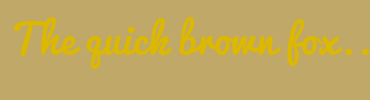 Image with Font Color DCB800 and Background Color C0A869